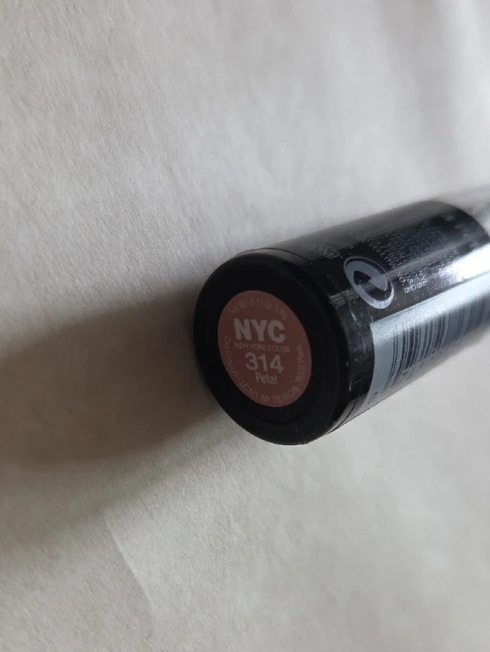 NYC Lipstick 314 Petal Ultra Moist Lip Wear Soft Pink NEW SEAL RARE DISCONTINUED
